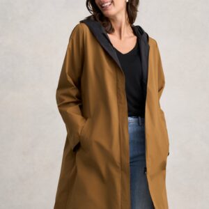 Reversible Raincoat - Tobacco / Black